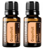 doTERRA Toronja, botella de aceite esencial para difusor con aroma cítrico.