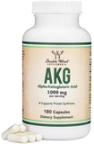 Double Wood AKG, botella de 1000 mg para apoyo diario.