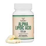Double Wood Alpha Lipoic Acid cápsulas de 600 mg para soporte de energía celular