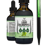 Double Wood Clorofila líquida con menta, apoyo a la digestión y frescura matutina.