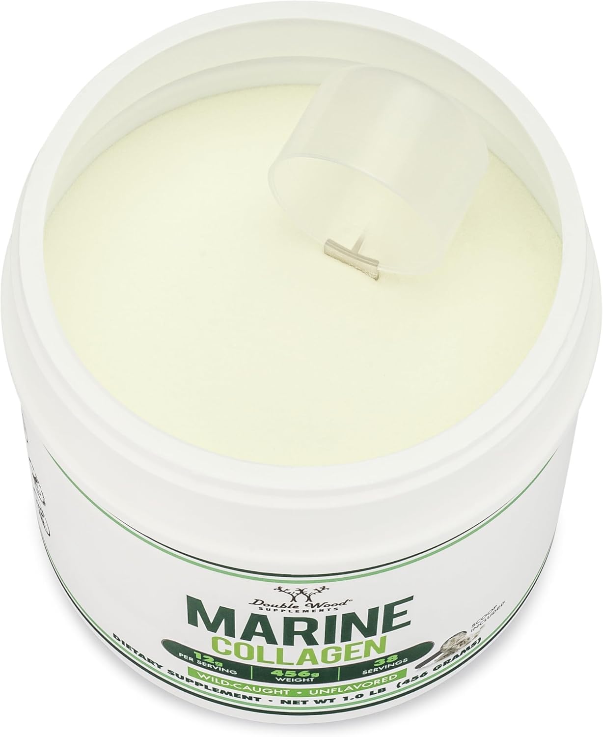 Colágeno marino sin sabor de Double Wood, se disuelve con facilidad