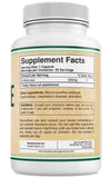 Double Wood D-Mannose 500 mg, etiqueta visible, destaca la información de calidad y seguridad