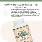 Uso diario de Double Wood Enzimas Digestivas 800 mg para comidas abundantes.