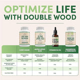 Double Wood Glucosamina Condroitina: tabletas para disolver en agua para toma rápida.