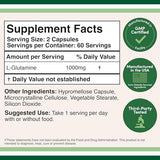 Double Wood L-Glutamina cápsulas de 500 mg para apoyar la resistencia durante el entrenamiento.