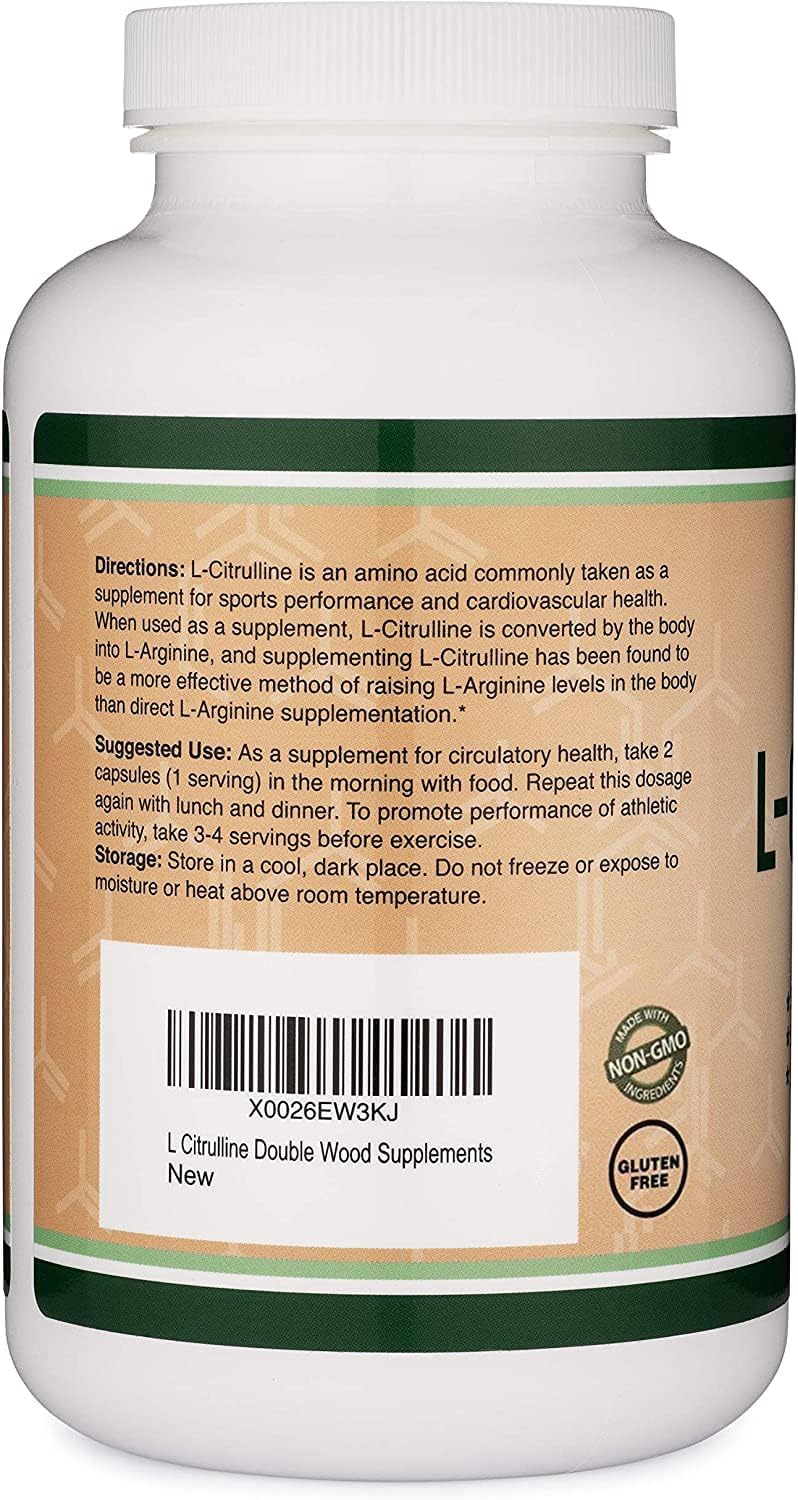 Double Wood L-Citrulina: ingredientes puros y pruebas de terceros