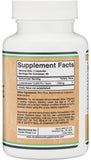 Frasco y etiqueta de Double Wood Lumbrokinase sin rellenos.