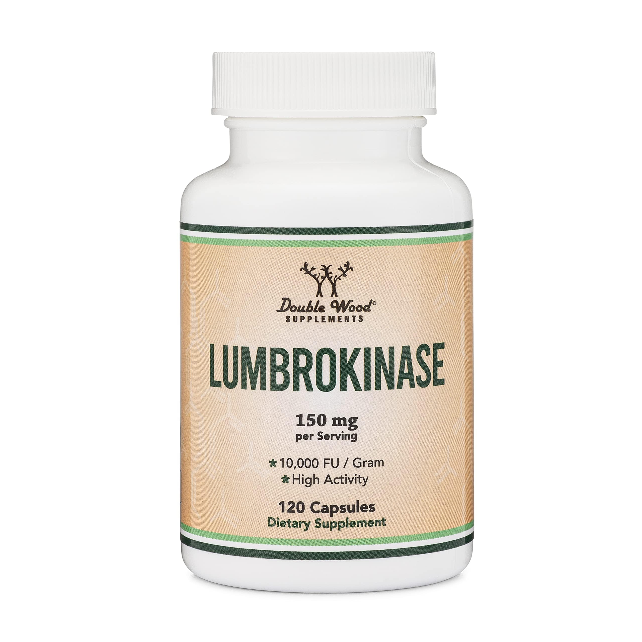 Suministro de dos meses de cápsulas Lumbrokinase para uso sostenido.