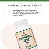 Double Wood fosfatidilserina 300 mg, consumidor disfrutando suplemento para claridad diaria.