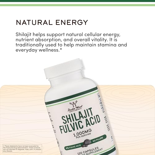 Envase abierto de Shilajit Double Wood para ver la consistencia de las cápsulas.