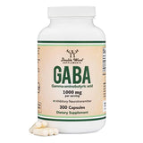 GABA Double Wood Suplementos cápsulas 1000 mg para apoyo a la relajación diaria