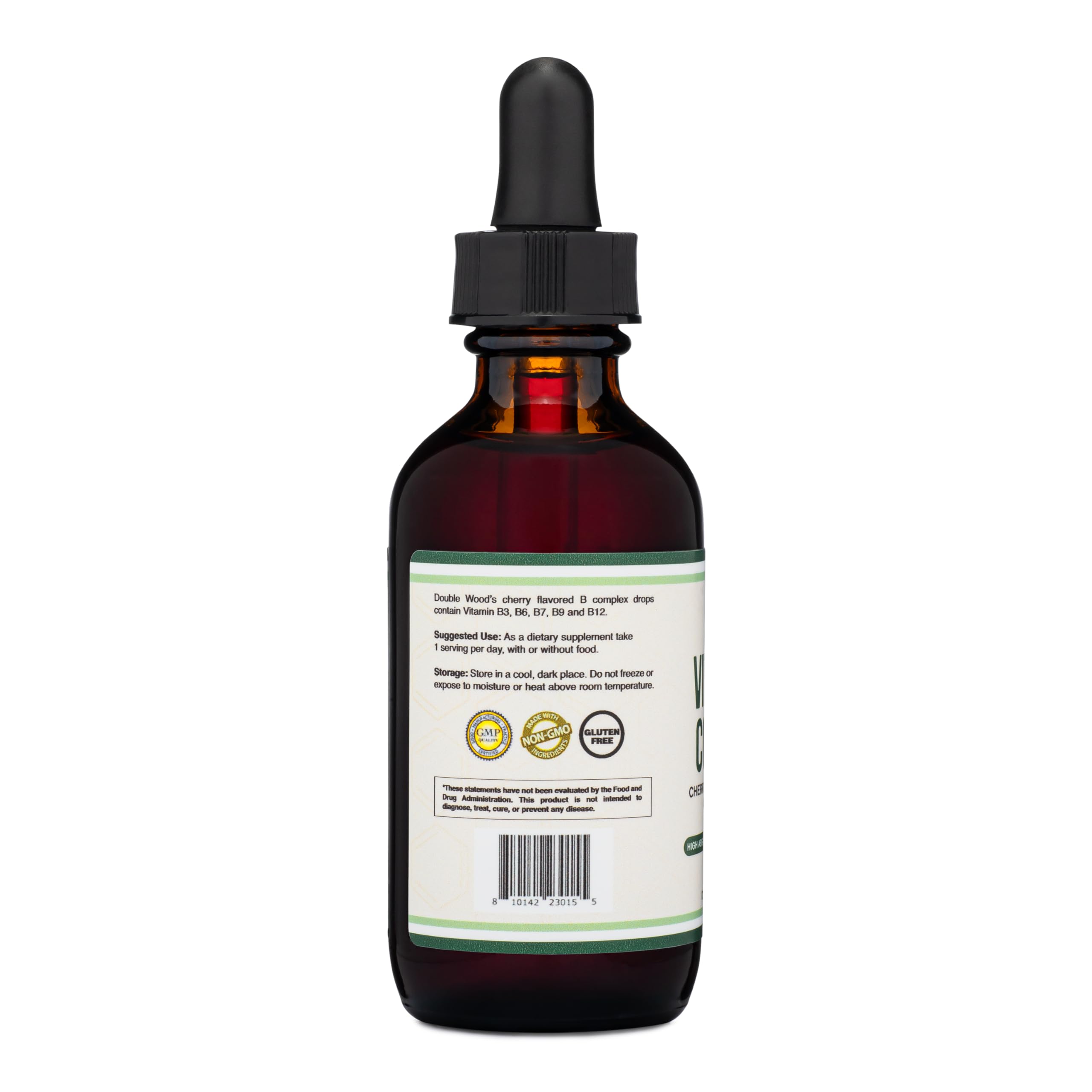 Double Wood Supplements botella con sello Fabricado en EE. UU., garantía de calidad.
