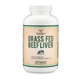 Double Wood Supplements higado bovino alimentado con pasto: cápsulas para energía diaria.