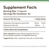 Double Wood Supplements cápsulas de magnesio glicinato: absorción eficiente y dosis precisa