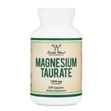 Double Wood Supplements Magnesio Taurato, bote, apoyo a la salud cardiovascular diario.