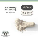 Double Wood Supplements Magnesio Taurato, etiqueta frontal clara y confiable.