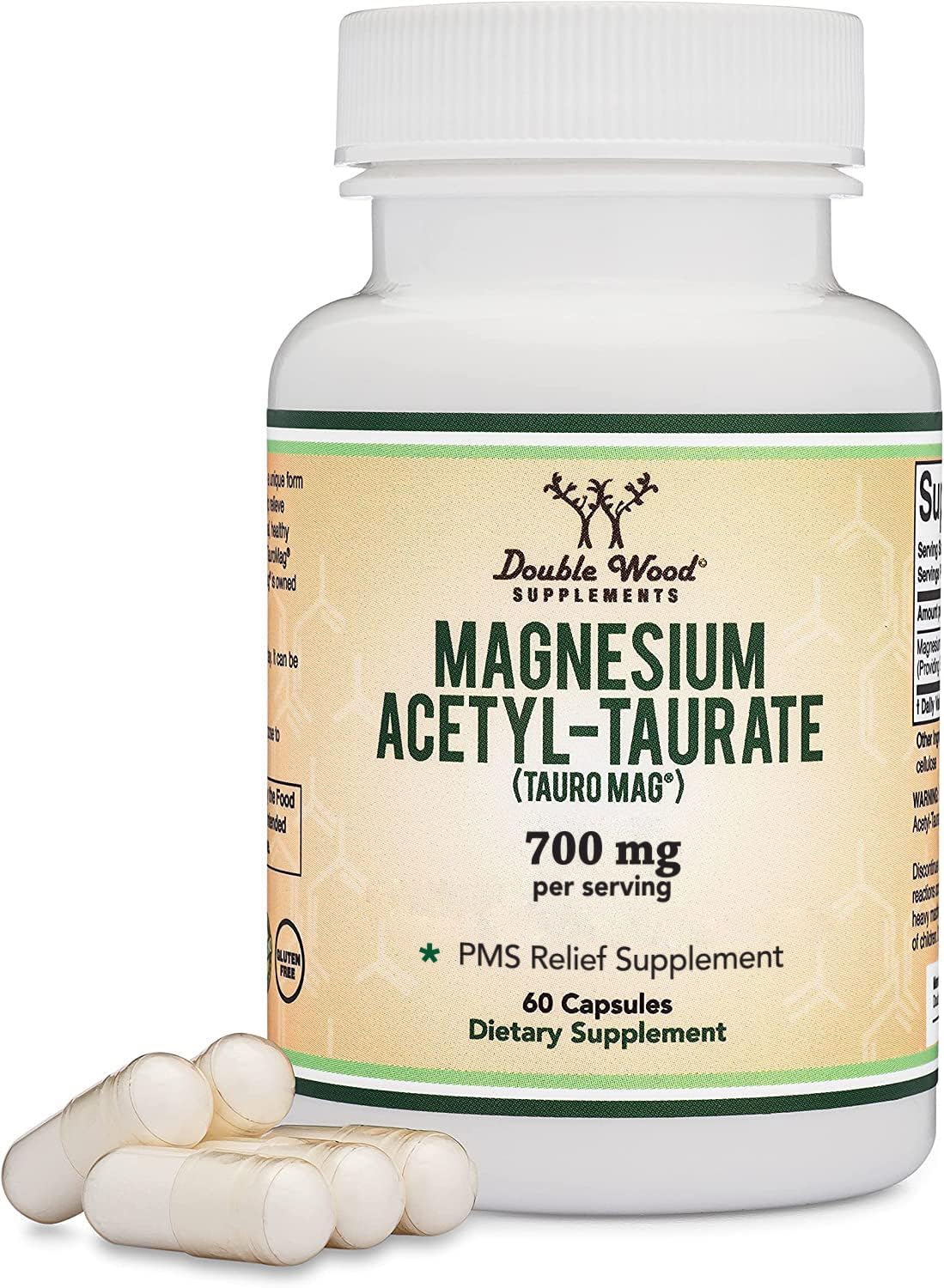 Cápsulas Magnesium ATA MG de Double Wood para apoyo diario durante el ciclo