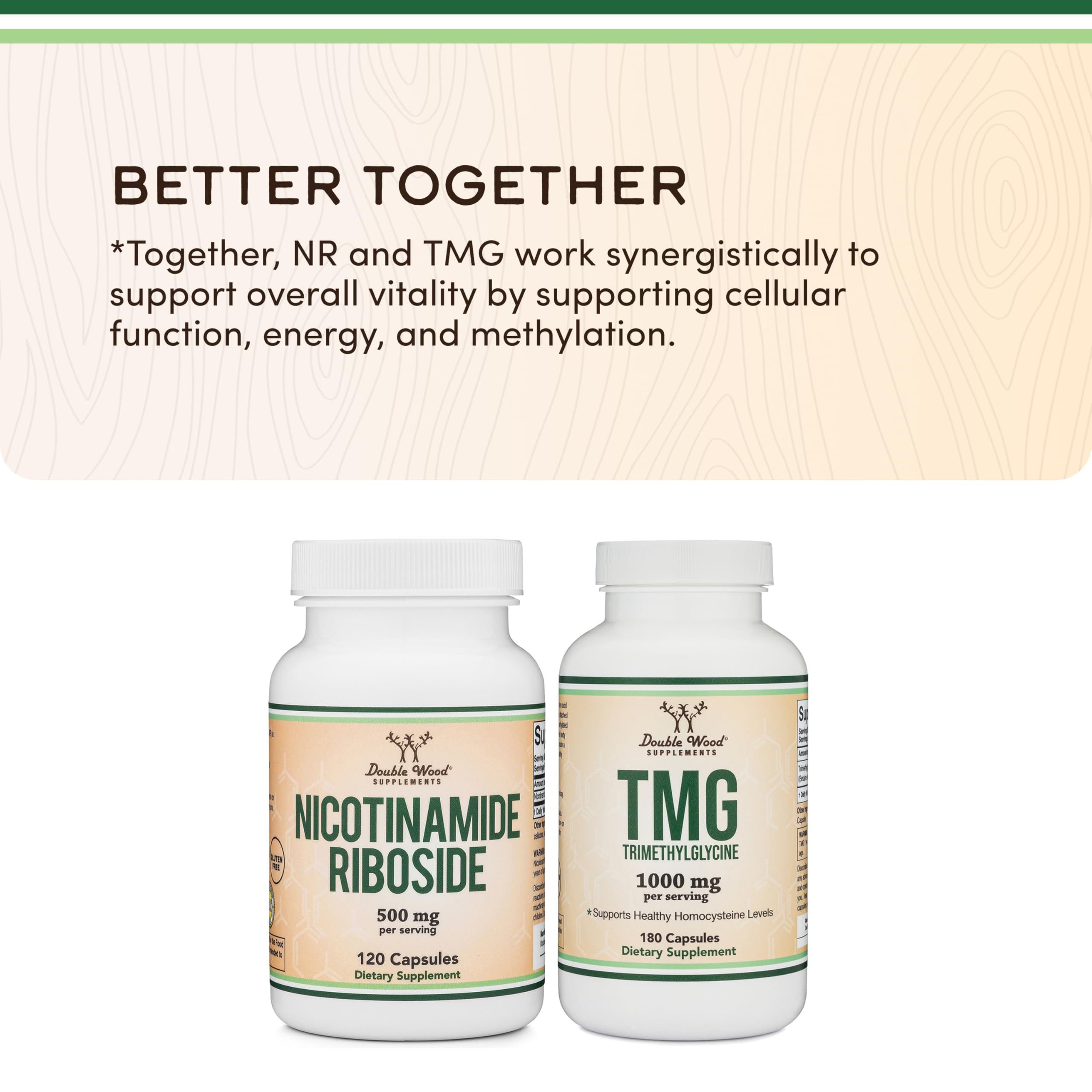 Nicotinamide Riboside de Double Wood, prueba de tercero, garantía de pruebas independientes