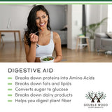 Mezcla Vitazyme de Double Wood Enzimas, ayuda a descomponer grasas, proteínas y carbohidratos.