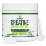 Double Wood Supplements Creatine Monohydrate, pote de polvo para mayor fuerza y resistencia