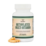 Double Wood Metilado Multivitamin Botella para uso diario y bienestar