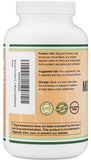 Double Wood Mucuna Pruriens: etiqueta clara con ingredientes y origen.