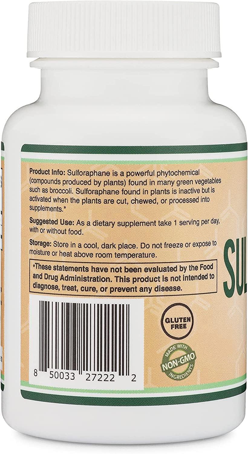 Double Wood Sulforafane, extracto de brócoli como ingrediente principal