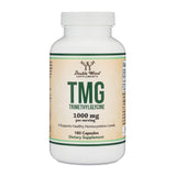Double Wood TMG: botella cerrada, evidencia de pureza para uso diario.