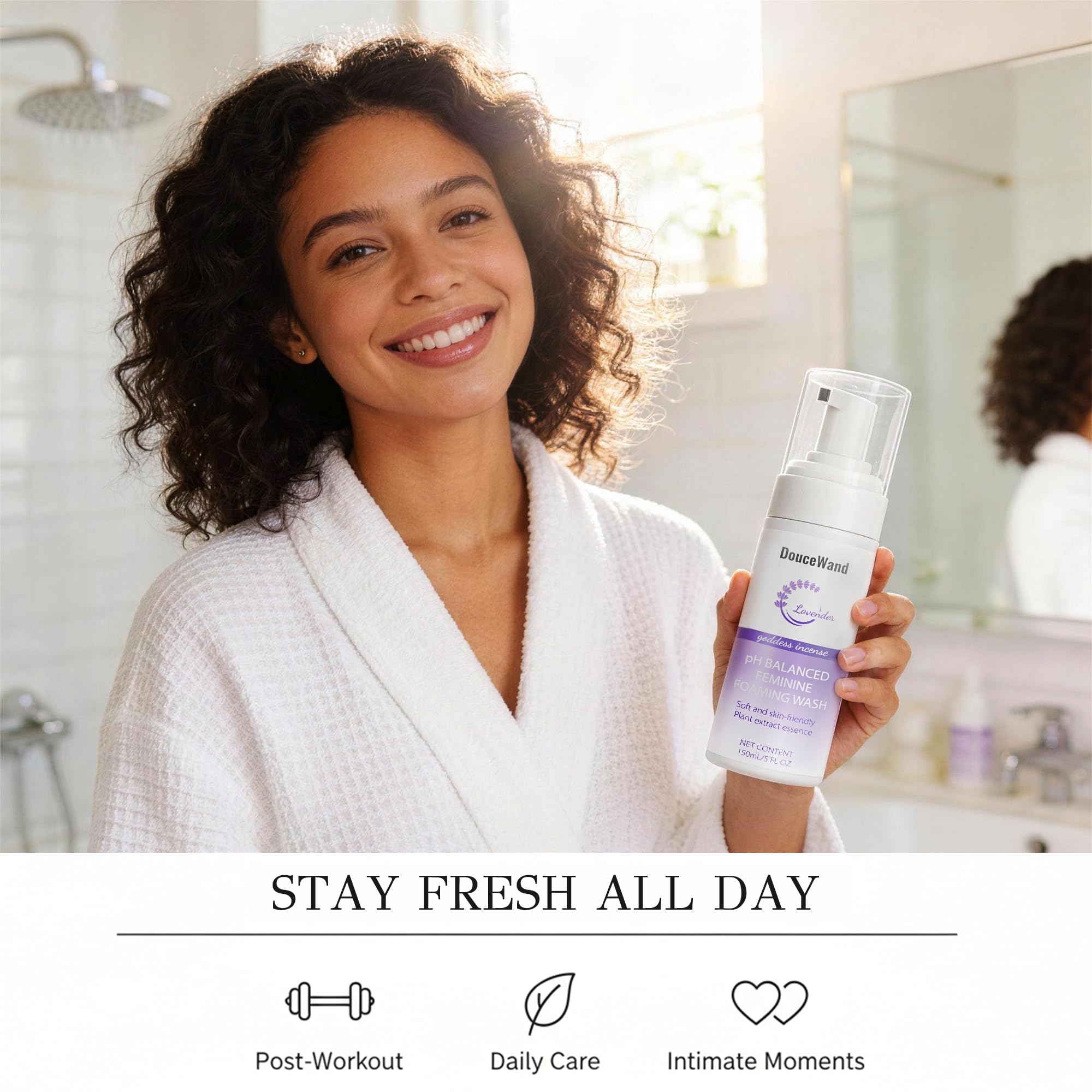 DOUCEWAND Foam Wash ayuda a mantener la frescura sin irritar.