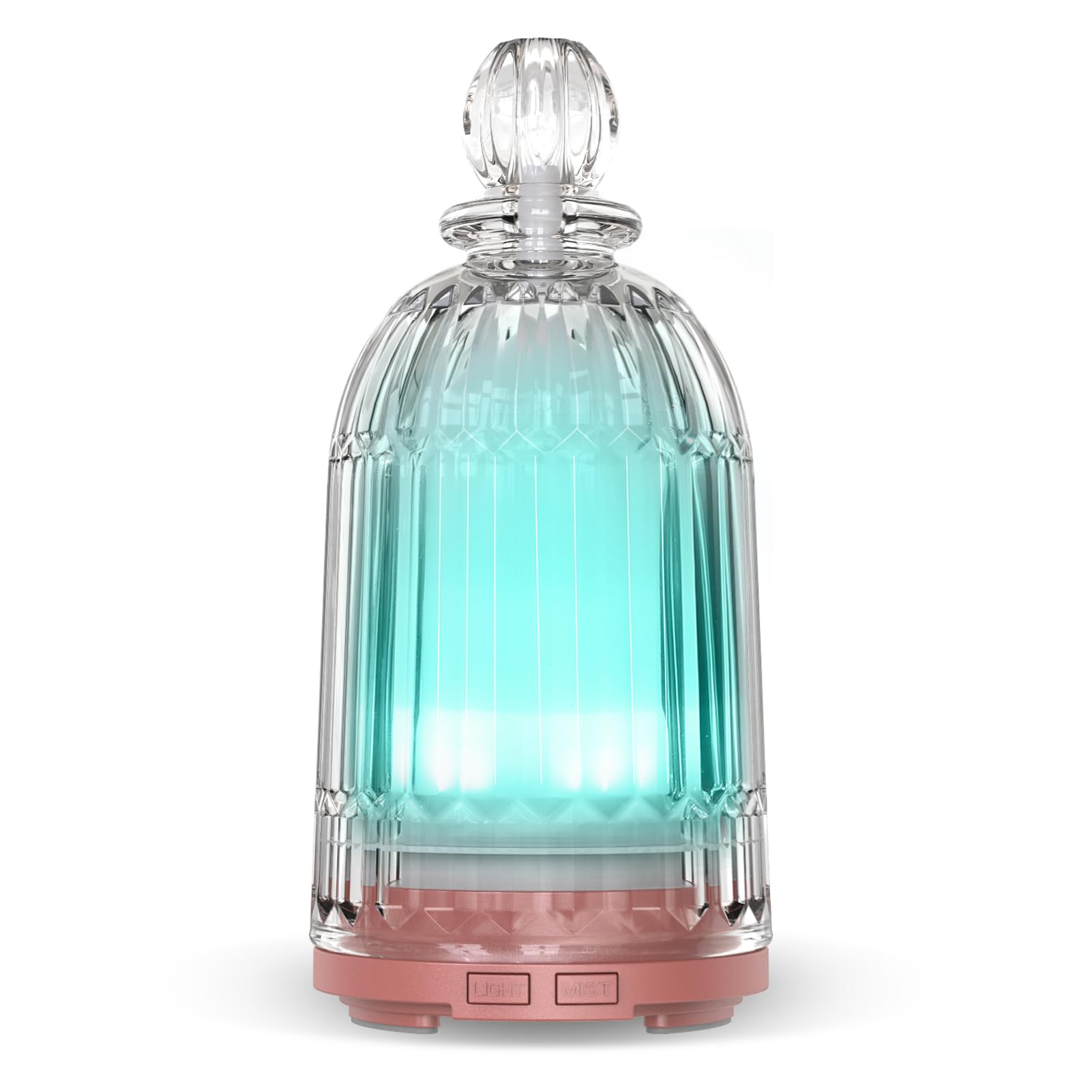 DOUDING, difusor de vidrio transparente perfuma la sala.