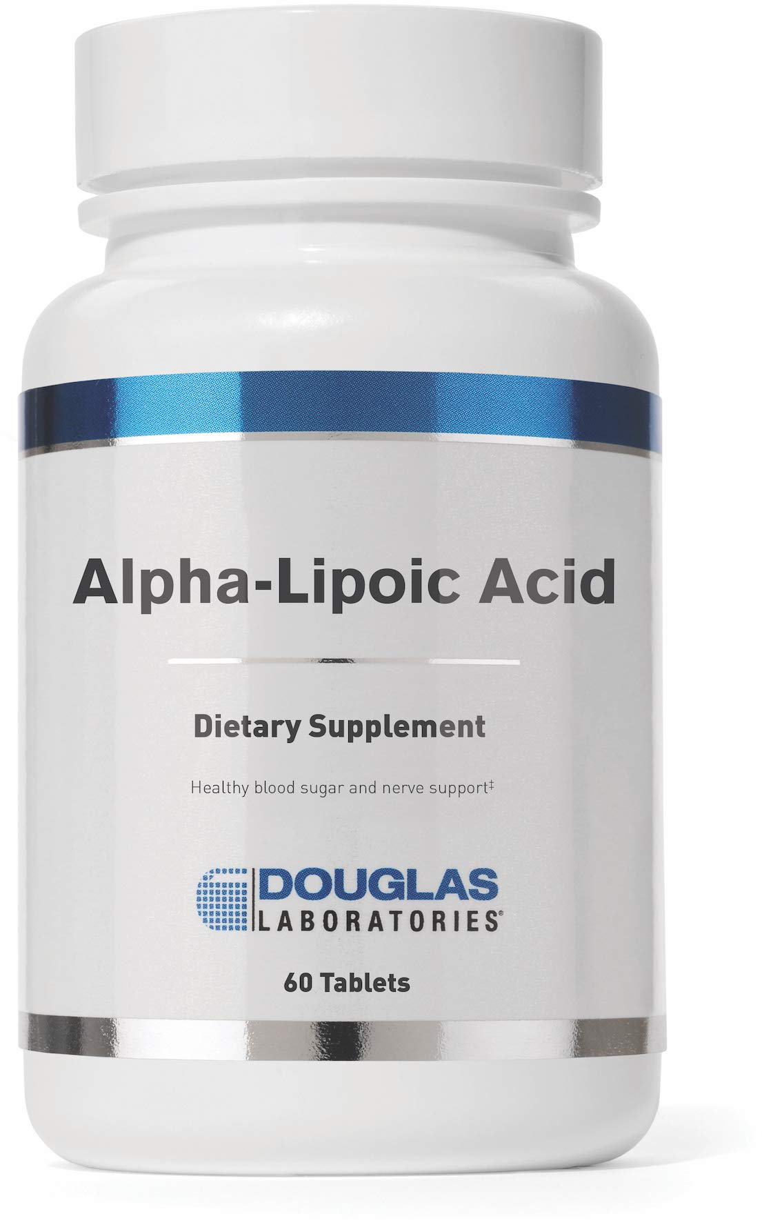 Douglas Laboratories Alpha-lipoico ácido, botella: apoyo metabólico y antioxidante.
