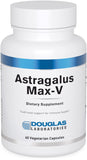 Cápsulas Astragalus Max-V de Douglas Laboratories, posible apoyo al sistema inmunitario.