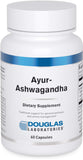 Douglas Laboratories Ayur-Ashwaganda envase de cápsulas para energía diaria.