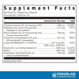 Douglas Laboratories B-Complex Metafolin, frasco cerrado, calidad y pureza