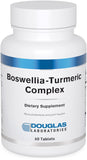 Douglas Laboratories Boswellia-Turmeric Complex, botella frontal, apoyo potencial a la movilidad diaria.