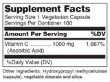 Douglas Laboratories C-1000, tapa de la botella, dosis diaria conveniente para nutrición.