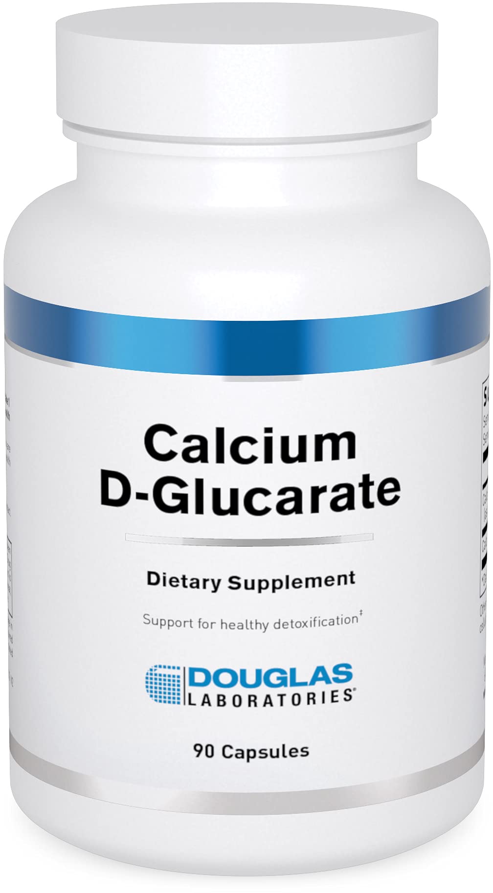 Douglas Laboratories Calcium-D-Glucarato: botella de cápsulas para soporte diario de desintoxicación