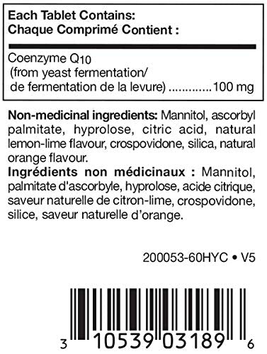 Douglas Laboratories Citrus-Q10 100, tabletas masticables para apoyar la salud cardiovascular.
