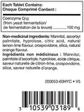 Douglas Laboratories Citrus-Q10 100, tabletas masticables para apoyar la salud cardiovascular.