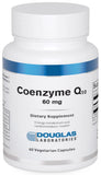 Douglas Laboratories Coenzima Q-10 60mg, botella de cápsulas, apoyo posible para energía diaria.