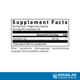Douglas Laboratories Coenzima Q-10 60mg, etiqueta cercana, destaca antioxidantes para bienestar celular.