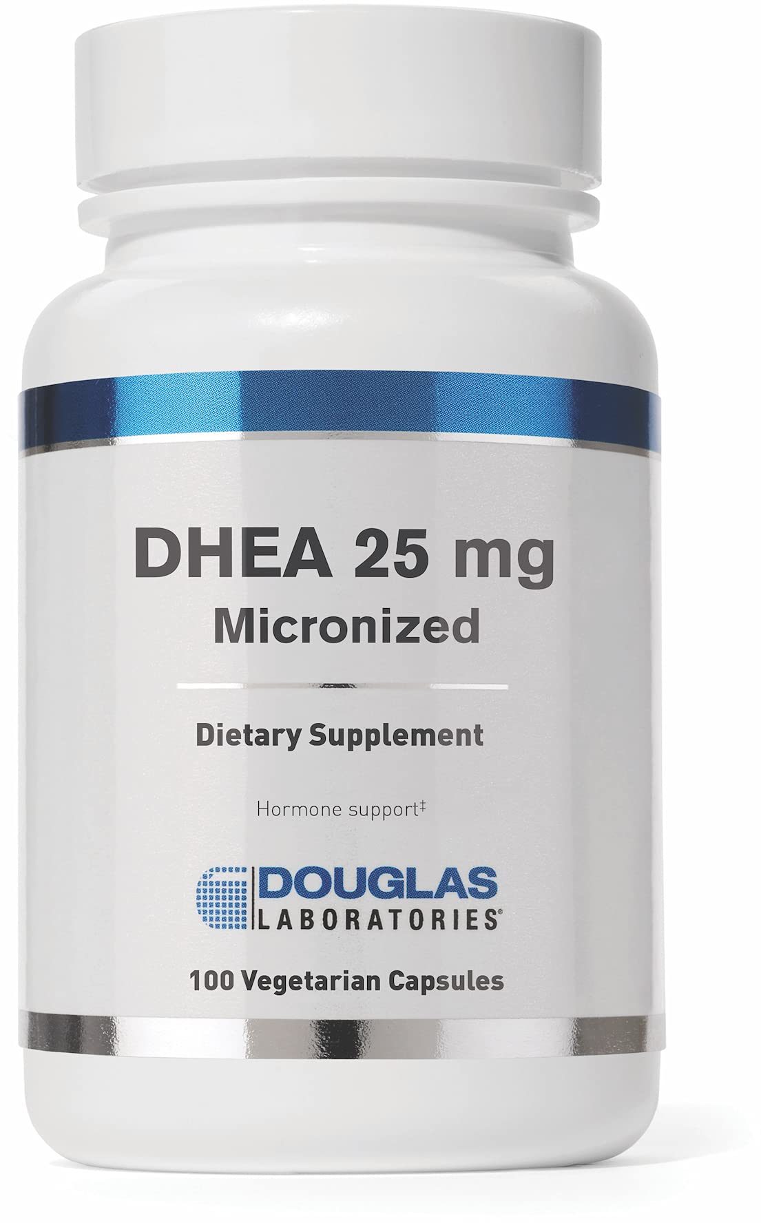 Douglas Laboratories DHEA 25 mg cápsulas en botella para equilibrio hormonal