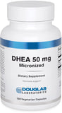 Douglas Laboratories DHEA 50 mg cápsulas en botella para apoyo diario al equilibrio hormonal