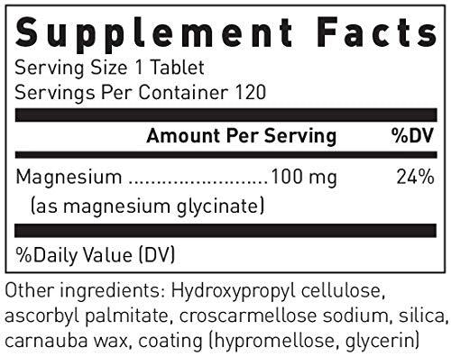 Capsulas de glicinato de magnesio de Douglas Laboratories para salud muscular