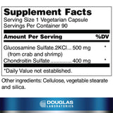 Douglas Laboratories Glucosamine Plus Extra Strength, etiqueta, fórmula para tejidos conectivos saludables