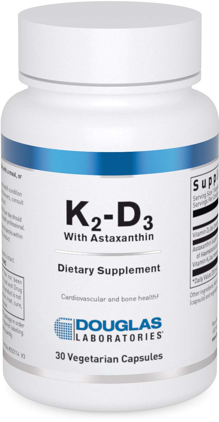 Douglas Laboratories K2-D3 con astaxantina, caja para bienestar diario