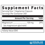 Douglas Laboratories Magnesio Glicinato: cápsulas fáciles de tragar para uso diario