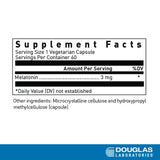 Comprimidos de Melatonina 3 mg de Douglas Laboratories para dormir.
