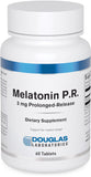 Douglas Laboratories Melatonina de liberación prolongada en botella para sueño estable y relajación.