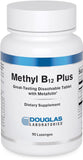Douglas Laboratories Methyl B12 Plus: botella del producto y posible apoyo energético diario.